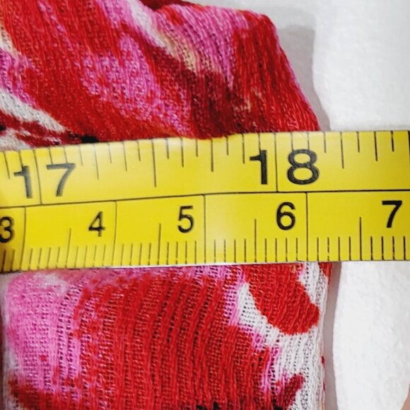 Multicolor Floral Sleeveless Lightwe Back Zip Wrap Knee Length Shift Dress Small - Picture 9 of 10